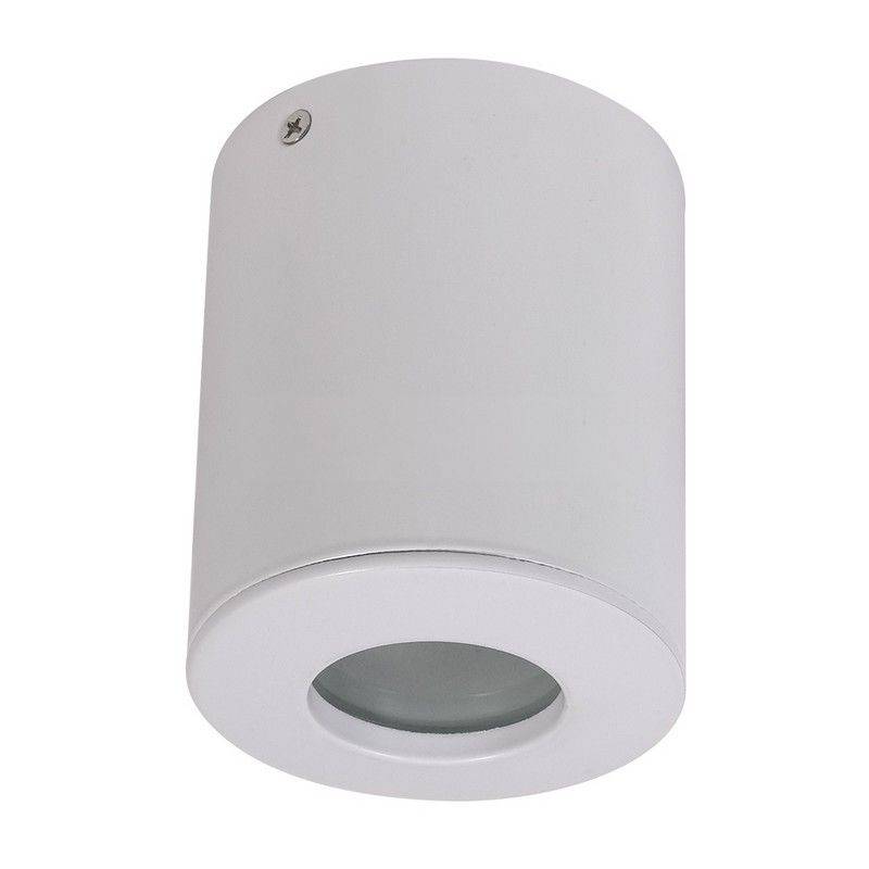 Φωτιστικό Spot Οροφής Επιφανειακό GU10 Αλουμίνιο Στρογγυλό Λευκό IP54 Φ8.2x10cm 3669 - V-TAC