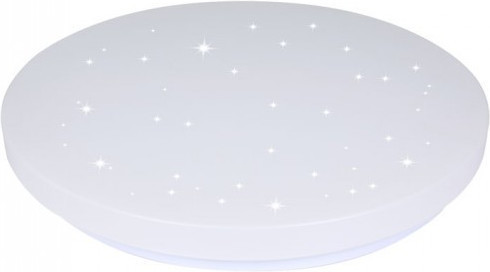 Led Φωτιστικό Οροφής Πλαφονιέρα Στρογγυλή 12W 720lm Φωτισμός 3σε1 Πλαστικό Λευκό με Αστέρια Φ25.5cm 7602 - V-TAC
