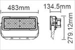 Προβολέας LED Samsung chip & Meanwell driver 250W Φυσικό λευκό 4000K Μαύρο σώμα Dimmable Κωδ: 494