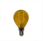 Διακοσμητική λάμπα led G45 Ε14 2W πορτοκαλί ceramic filament 230V σφαιρική Κωδ: 13-14023