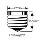 LED Λάμπα Βιδωτή Ε27 4watt (Φ45) Θερμό Λευκό 2700Κ 4160-214160