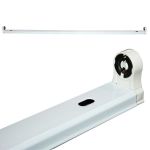 Φωτιστικό οροφής σκαφάκι diolamp 90CM για λάμπες LED T8 Φθορίου μονό λευκό super slim (χωρίς λαμπτήρα) 1Χ90cm ΚΩΔ : DELED90
