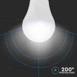 Λάμπα Led E27 A60 3 Step Dimmable SMD 9W 806lm Θερμό Λευκό 2700Κ Φ60mm Blister 2τμχ 7288 - V-TAC