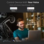 Ασύρματος Δέκτης WiFi Συμβατός με Amazon Alexa & Google Assistant 8459 - V-TAC