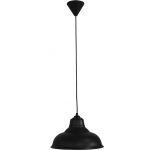 Φωτιστικό Οροφής Κρεμαστό Μονόφωτο E27 Πλαστικό Μαύρο PUBLIC 1L 35-0021 - Heronia