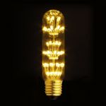 Διακοσμητική λάμπα led filament (carbon) T32 Ε27 1.7watt 230v δέσμης 360° θερμό λευκό 2100Κ 130lumen