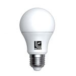 Λάμπα led τύπου αχλάδι Ε27 6watt 230v ψυχρό λευκό 6200Κ 500lumen πλαστική με μάτ γυαλί δέσμης 310°