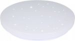 Led Φωτιστικό Οροφής Πλαφονιέρα Στρογγυλή 24W 1440lm Φωτισμός 3σε1 Πλαστικό Λευκό με Αστέρια Φ35cm 7606 - V-TAC
