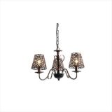 Φωτιστικό πολυέλαιος τρίφωτο μαύρο-χάλκινο aca-decor 2018 550mm με ντουί ε14 Κωδικός : EG169753PBC