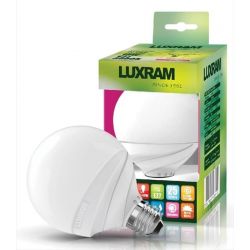 Λάμπα led luxram globe E27 10watt 230v ψυχρό λευκό 6400Κ 870lumen 25000h Ø 95 Ντιμαριζόμενη