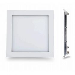 Led panel slim φωτιστικό χωνευτό τετράγωνο λευκό 26watt 230v θερμό λευκό φώς 3000Κ 1830lumen ΚΩΔ: THERON2630S