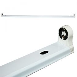Φωτιστικό οροφής σκαφάκι diolamp 150cm για λάμπες LED T8 Φθορίου μονό λευκό super slim (χωρίς λαμπτήρα) 1Χ150cm ΚΩΔ : DELED150