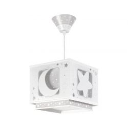 Παιδικό φωτιστικό οροφής Gray Moon (γκρί φεγγάρι) με κιτ ανάρτησης & διακοσμημένη ροζέτα SKU: 63232E