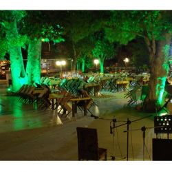 Προβολέας led slim 10W 230V πράσινο φως 900lm με smd στεγανός IP65 Κωδ: FL-S-00016