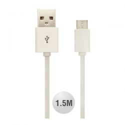 Καλώδιο Micro USB λευκό 1.5m Κωδικός : 8450