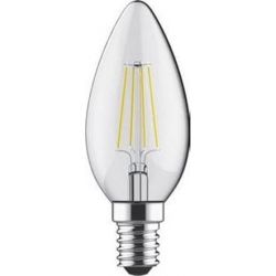 Λάμπα led diolamp κερί e14 5watt 230v/ac step dimmable θερμό λευκό 2700Κ 440lumen 300° Κωδικός: DECO5WWSD