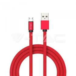 Καλώδιο Micro USB κόκκινο 1m Ruby Series Κωδικός: 8497