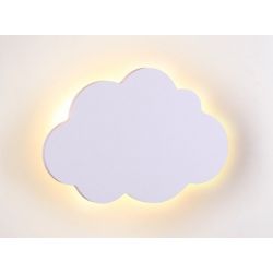 Φωτιστικό Απλίκα Οροφής Τοίχου Παιδικό Συννεφάκι Holma MDF & Μέταλλο Λευκό LED 9W 3000K 720lm 24.2x16cm ZM44LEDW24W - Aca