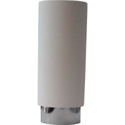 Φωτιστικό Spot Οροφής Επιφανειακό GU10 Γύψινο Στρογγυλό Λευκό - Χρώμιο Φ8x20cm 3114 - V-TAC