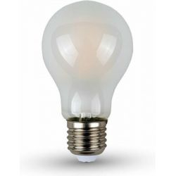 Λάμπα Led E27 A60 Filament 7W 840lm Ψυχρό Λευκό 6400Κ Frost Cover Φ60mm 7183 - V-TAC